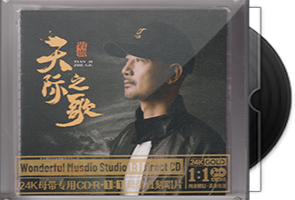 岩贵《天际之歌》限量1∶1黄金母盘直刻