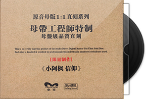 小阿枫《信仰》限量1：1母盘直刻第1张